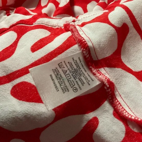 LOFT Rio Floral Balloon Sleeve Button Swing Dress - Picture 4 of 5